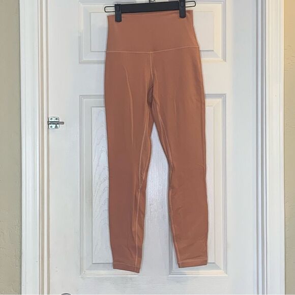 Lululemon Align High-Rise Pant 25" Pink Savannah Size 4 - Picture 1 of 9